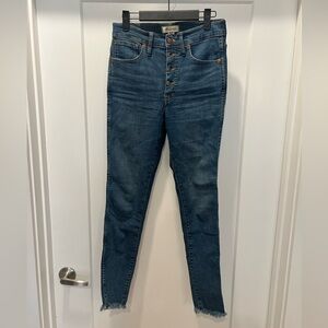 Madewell button fly skinny jeans